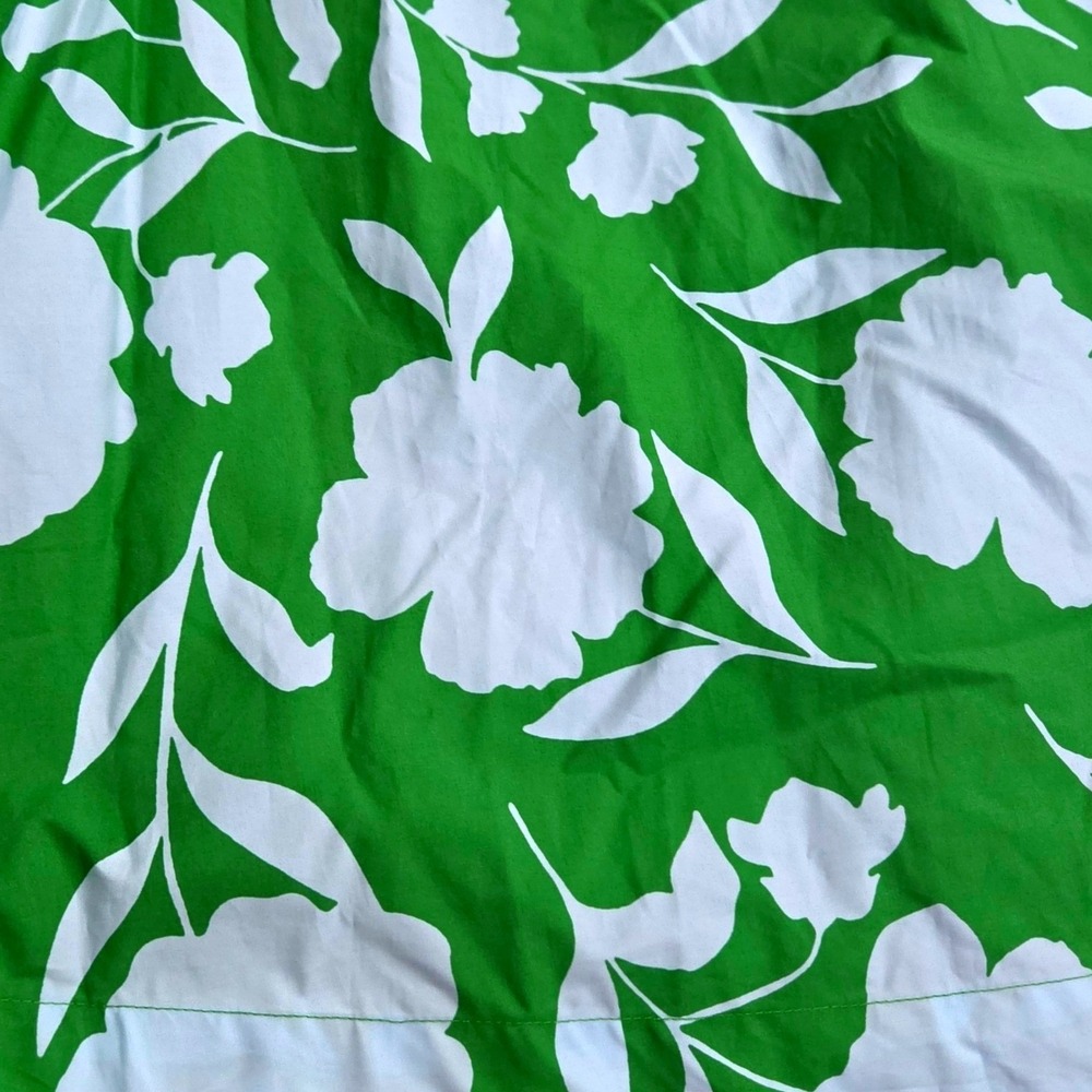 Kate Spade New York Target Green Floral Puff Sleeve Cotton Mini Dress Medium NWT - Picture 2 of 7